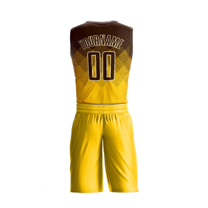 <b>BIN</b> FATEH Adult's Baskets Sportswear Jersey Shorts Set Sublimation Printing Breathable Quick Dry Unisex Basketball Training Kit - Product Image 3