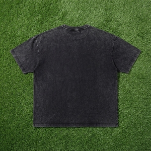 Men's T Shirt Black Acid Wash Graphic Print Crew Neck Short Sleeve Oversized Fit Casual Streetwear <b>Tshirt</b> Clothes - Product Image 6