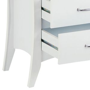 Comodino Elegante con Finitura Bianca Babb - Product Image 6