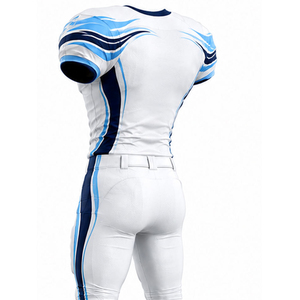 Maillot de football américain personnalisé robuste et respirant avec numéros et nom d'équipe en sergé pour tournois et clubs - Product Image 4