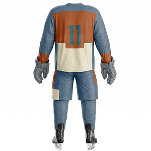 Uniforme de hockey sur glace haut de gamme, tissu durable et confortable, design léger, maillot et pantalon pour l'entraînement, la pratique et les matchs - Product Image 2