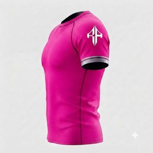 Nueva Camiseta Deportiva de Manga Corta para Hombre, Sublimada, de Secado Rápido, Spandex/Poliéster, Cuello Redondo, para MMA, con Logotipo Blanco RIVIAN ATLANTIC - Product Image 6