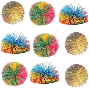 16 Palline Antistress Morbide in Gomma Multicolore, Giocattoli Sensoriali Elastici Estensibili, Palla Arcobaleno Fidget P - Product Image 1