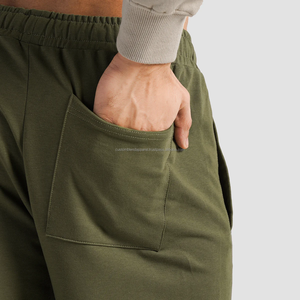 Pantalon de jogging d'entraînement doux 100% coton pour hommes, pantalon de survêtement décontracté ample avec logo personnalisé et confort maximal, vente en gros - Product Image 4