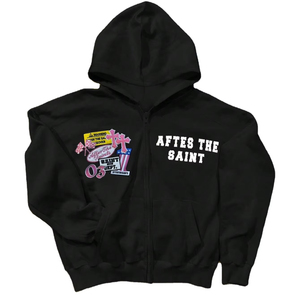 Conjuntos de Sudadera y Pantalones Deportivos de Felpa Francesa al por Mayor OEM, con Parches y Apliques Desgastados, Unisex, Pantalones Deportivos Anchos y Sudadera con Capucha, Traje Deportivo Personalizado - Product Image 1