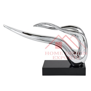 Décoration de table de mariage Sculpture de table moderne fantaisie Sculpture abstraite en métal unique pour hôtels et restaurants à la maison - Product Image 3