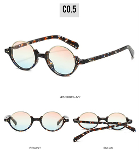 2025 Female Trendy Elegant Cycling Dark Brown <b>Sunglasses</b> UV400 Eyewear Round <b>Cute</b> pink Shades Oversized Half-frame <b>Sunglasses</b> - Product Image 2