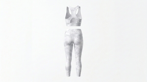 Conjunto de Yoga para Mujer, MOQ Bajo de 30 Conjuntos, Sólido, de Alta Calidad, Transpirable, Cintura Elástica, 2 Piezas, Sin Mangas, Tallas Grandes, Ropa Deportiva - Product Image 2