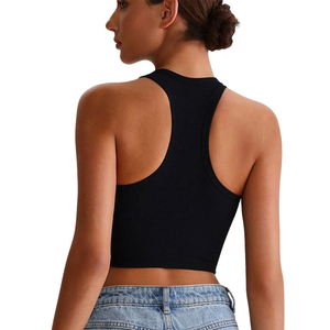 Camisetas Cortas Personalizadas OEM para Mujer, Camisetas Sexys de Manga Corta de Algodón de Alta Calidad, Tejido Jersey Transpirable, Ropa Casual de Calle, Camisetas Y2K - Product Image 3