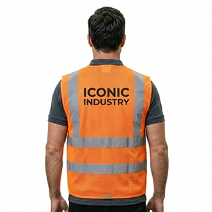 High Quality Men's Hi Vis Winter Workwear Safety Vest ANSI Class 2 <b>LED</b> Flash <b>Waterproof</b> Polyester Mesh Quick Dry Breathable - Product Image 2