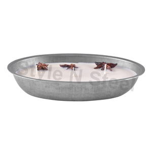 Bougeoir ovale vintage pour bougies en cire de soja parfumées pour Noël, Pâques, anniversaire, Saint-Valentin, Diwali, bars et fêtes - Product Image 1