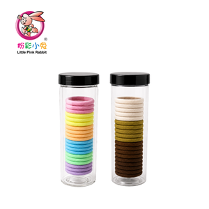Attache-cheveux extensible sans couture 3,6 cm, couleurs macaron, haute élasticité - Product Image 1
