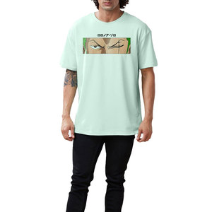 T-shirt pour homme à manches courtes en toile respirante et à séchage rapide, imprimé avec un logo personnalisé surdimensionné, respectueux de l'environnement, pour les commandes en gros - Product Image 4