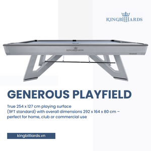 Table de billard professionnelle Premium King Nexus K55 avec coussinets taïwanais et poches personnalisées, fournisseur Vietnamien - Product Image 4