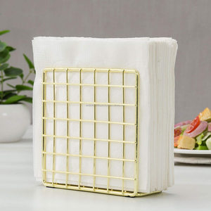 Soporte de tejido de metal multifuncional Patrón de malla de color negro Nuevo estilo último servilletero para restaurantes de hotel y usos de oficina - Product Image 4