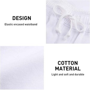 Shorts en molleton tricoté pour hommes, longueur genou, taille haute avec cordon de serrage, respirants, écologiques, avec poches, personnalisables avec logo OEM, vente en gros - Product Image 5