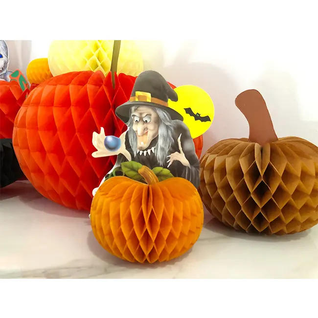 Happy Halloween paper pumpkin witch CE-6614