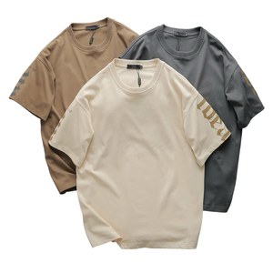 Haute qualité personnalisé T-Shirt impression hommes été mode 3D bouffant impression unisexe ample à manches courtes coton surdimensionné tricoté - Product Image 1