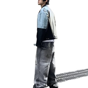 Veste de motard en cuir véritable en peau de mouton avec fermeture à glissière aniline lavande marron pour hommes avec doublure en viscose matelassée et poches intérieures extérieures - Product Image 5