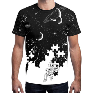 เสื้อยืดซับลิเมชั่นผู้ชายไซส์ใหญ่ ระบายอากาศได้ดี ดีไซน์ใหม่ ผ้าฝ้ายผสมโพลีเอสเตอร์ คุณภาพสูง พิมพ์ลาย - Product Image 3
