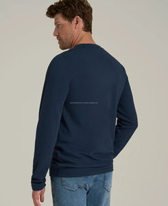 Sudadera Térmica de Invierno para Hombre de Primera Calidad, 100% Algodón, Transpirable, Diseño Sólido, Logotipo en Relieve, Cómoda - Product Image 3