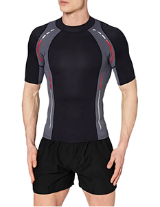 เสื้อรัดกล้ามเนื้อแขนสั้น Five B Custom สำหรับผู้ชาย MMA Rash Guard แห้งเร็ว ระบายอากาศได้ดี เหมาะสำหรับ BJJ เล่นเซิร์ฟ ออกกำลังกายในยิม - Product Image 3