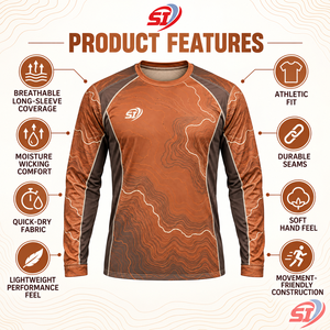 Custom Men’s Long Sleeve Activewear T <b>Shirt</b> Breathable Running Sports Apparel - Product Image 5
