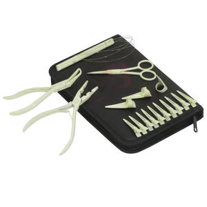 Outils d'extension capillaire de style premium, couleur personnalisée avec logo et étui sur mesure, pinces, ciseaux, clips et outils à boucles - Product Image 4