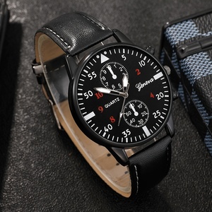 6352 4pcs/set Luxury <b>Black</b> Men <b>Watch</b> Set Fashion Casual Sport Men Quartz <b>Watch</b> with Bracelets - Product Image 3