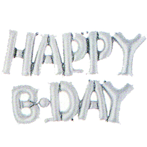 Globos de Letras Unidos de Papel de Aluminio Plateado Rellenos de Helio al por Mayor de 16 Pulgadas para Navidad, Cumpleaños, Halloween, Día de San Valentín - Product Image 1