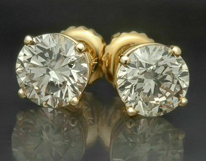 Sterling Silver 925 1CT <b>Emerald</b> Round Pear Mixed Cut Moissanite <b>Stud</b> with Dangle <b>Earrings</b> 14K Gold Plated for Women - Product Image 1