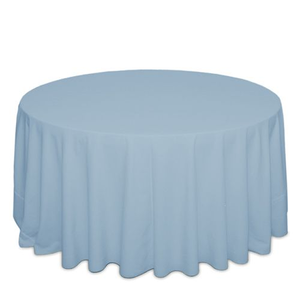 Mantel Redondo Azul Polvoriento de Poliéster para Decoración de Eventos y Fiestas - Product Image 1