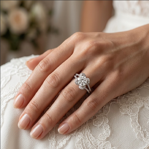 China Factory Custom Jewelry 18k Solid White Gold Natural Real Diamond Semi Mount Solitaire Engagement Rings For Women Wedding - Product Image 4