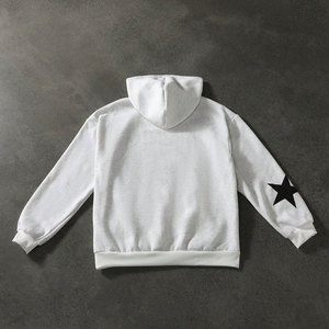 Sudadera con Capucha para Hombre, Diseño de Estrella, Blanco y Negro, Ligera, Moderna, Transpirable, de Alta Calidad, Suave y Cómoda, para Uso Casual - Product Image 2