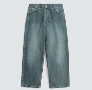 Men's Women's <b>Light</b> Multiple Color Loose Fit Denim Jeans Casual Washed Wide Leg Style Summer Wear Denim Jacket Pant Baggy Styles - Product Image 1