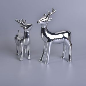 Metal Reindeer Christmas Decoration Modern Centerpiece for Holiday <b>Table</b> Decor - Product Image 2