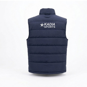 Gilet matelassé imperméable pour homme avec fermeture éclair, veste sans manches matelassée pour l'hiver et les activités de plein air - Product Image 4