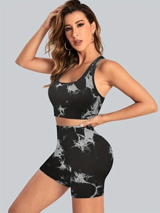 Women 3 Piece Yoga Workout Set Custom Private Label Long Sleeve <b>Crop</b> Top Bra <b>Leggings</b> - Product Image 4