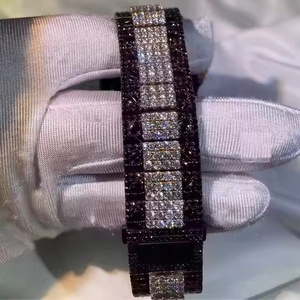 Montre à quartz Signature Ice out King Moissanite Diamond pour homme, montre de luxe emblématique, montre-bracelet de luxe - Product Image 3