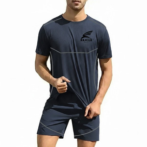 High Quality Men Shirt and Short <b>Twin</b> <b>Sets</b> Casual Button Down Beach Wear Short Sleeve <b>Twin</b> <b>Set</b> - Product Image 5