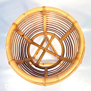 Rattan Flower <b>Pot</b> Planter <b>Stand</b> Circular Rustic Design Indoor Use For Plants Home Decor Handcrafted Natural Finished From India - Product Image 3