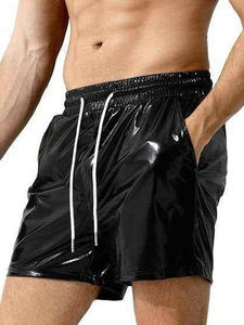 Pantalones Cortos de Cuero para Hombre, Estilo Chino, Ajustados, con Cintura Elástica, para Discoteca, 2026 - Product Image 3