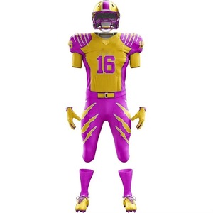 High Quality Customized American <b>Football</b> Uniform Wholesale Sports Team Wear with Plus <b>Size</b> Short Sleeves Breathable Material - Product Image 1