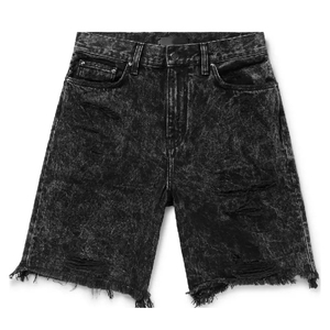 Shorts en jean amples pour hommes, coupe décontractée, couleur unie, écologiques, vintage, délavés à l'acide, style Y2K, baggy, prix abordable, vente en gros - Product Image 4