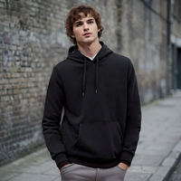 Sweat à capuche unisexe surdimensionné en molleton personnalisé avec broderie numérique, logo personnalisé, 100% coton, pull décontracté d'hiver