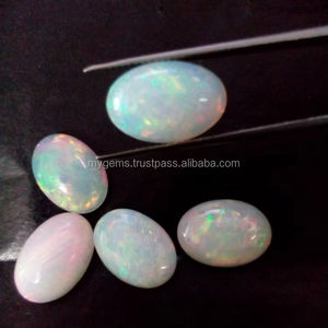 Opale naturelle d'Éthiopie Welo, cabochon ovale 8x10mm, qualité AAA, opale de feu, pierre précieuse en vrac pour la fabrication de bijoux, pierre pour bague et pendentif - Product Image 2