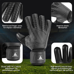 Prix de gros, prix d'usine OEM, vêtements pour jeunes, gants de gardien de but antidérapants, gants de football pour gardien de but - Product Image 3