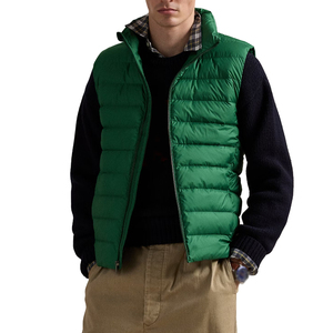 Men Custom Logo Puffer Vest Winter Sleeveless Jacket Quilted Warm Body Warmer Lightweight Outdoor OEM Supplier - Product Image 2
