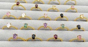 Assorted Oval Gemstone <b>Gold</b> Plated <b>Cocktail</b> <b>Ring</b> Handmade Women's Fashion <b>Ring</b> Wholesale Supplier - Product Image 2