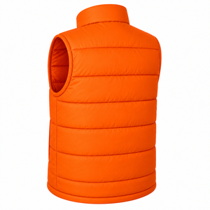 High Quality <b>Men</b> <b>Winter</b> <b>Vest</b> High Density Padded Quilted Sleeveless Outerwear Body Warmer Custom Two Tone Zipper Front Filled - Product Image 5